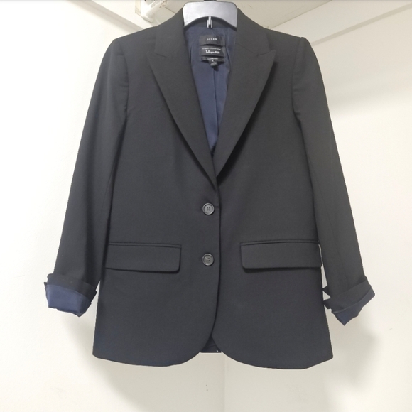 J. CREW TOLLEGNO 1900 SOMMERSET BLAZER ITALIAN STRETCH WOOL 4 - Picture 2 of 8